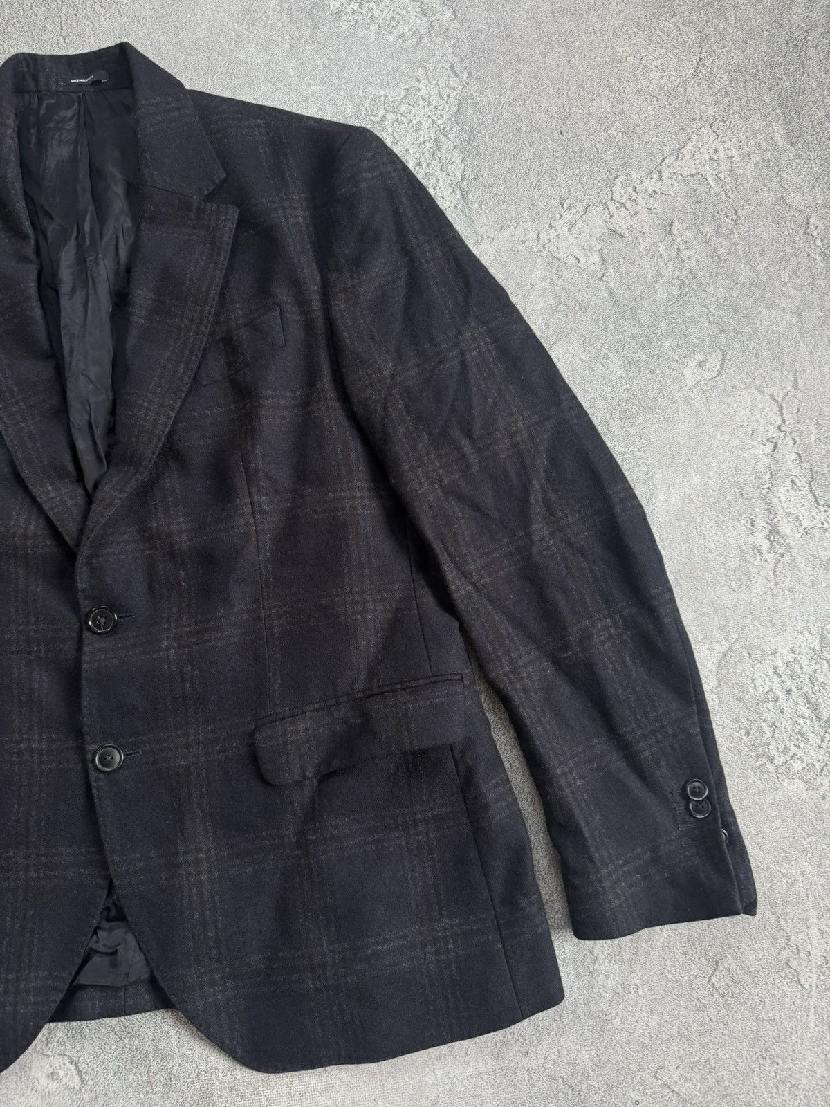 Massimo Dutti Massimo Dutti EUR54/USA44 Chekered blazer button up jacket Size 44R - 8 Thumbnail