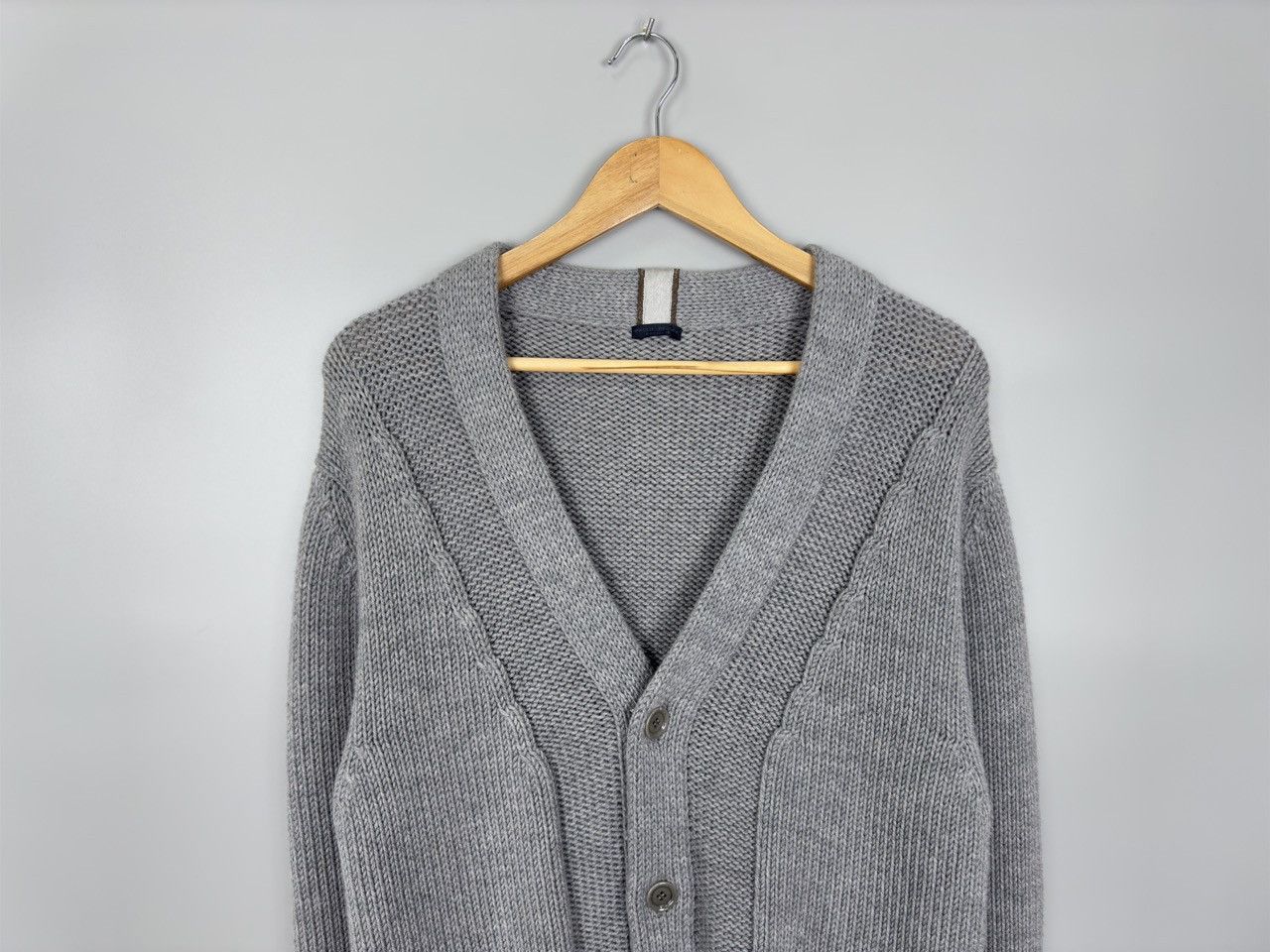 Paolo Pecora Paolo Pecora Italian Designer Merinos Extrafines Cardigan Size US XL / EU 56 / 4 - 2 Thumbnail