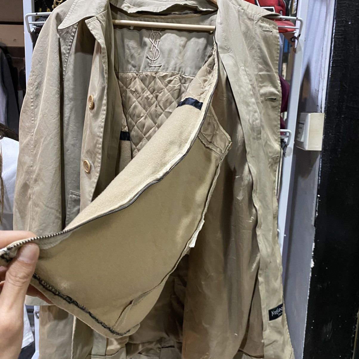 Yves Saint Laurent Yves Saint Laurent Pour Homme Trench Coat Size US L / EU 52-54 / 3 - 14 Thumbnail
