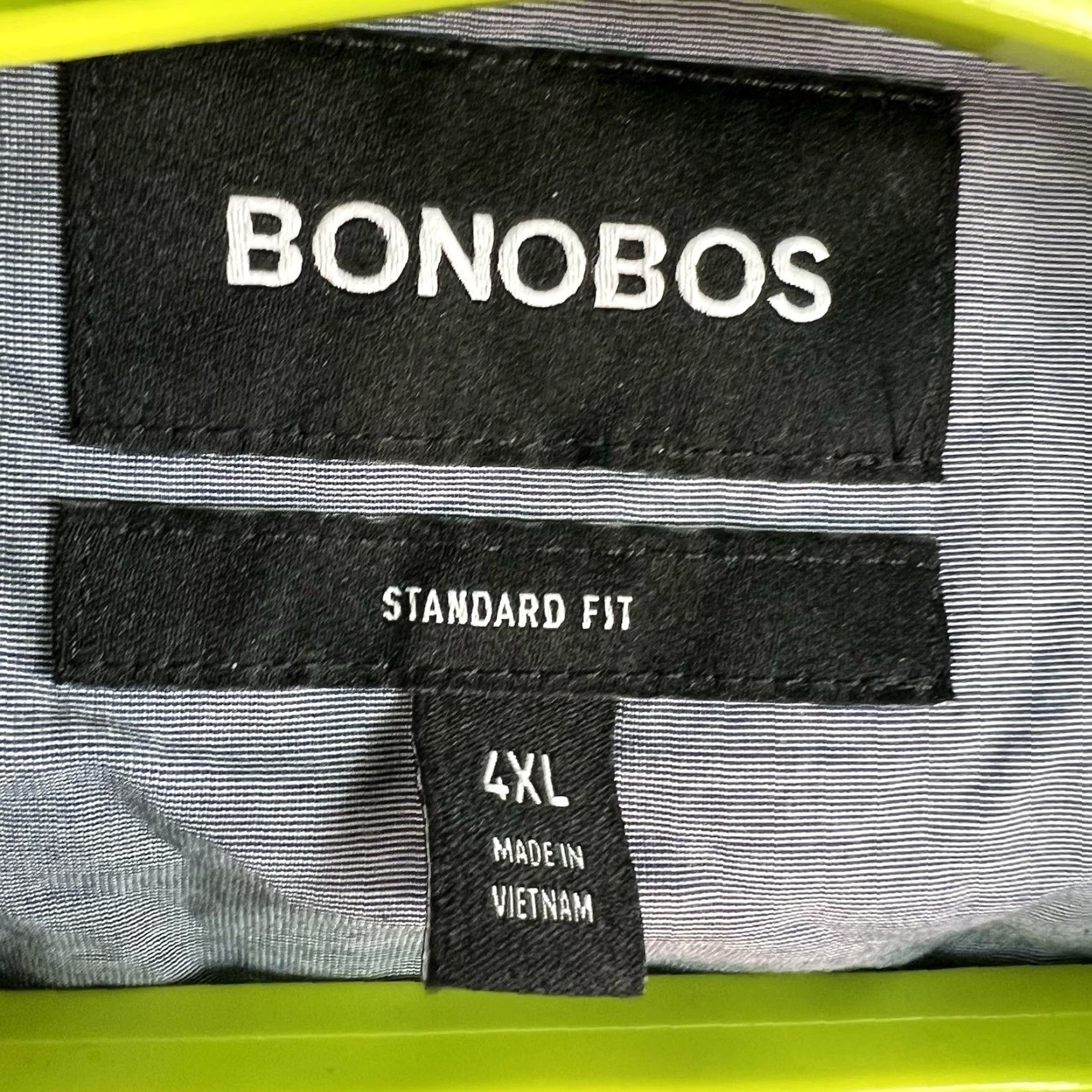 Bonobos VINTAGE Bonobos Men's Button-Up Shirt Blue Stripe Long Sleeve 4XL Casual Business Workwear Size US XXL / EU 58 / 5 - 4 Thumbnail