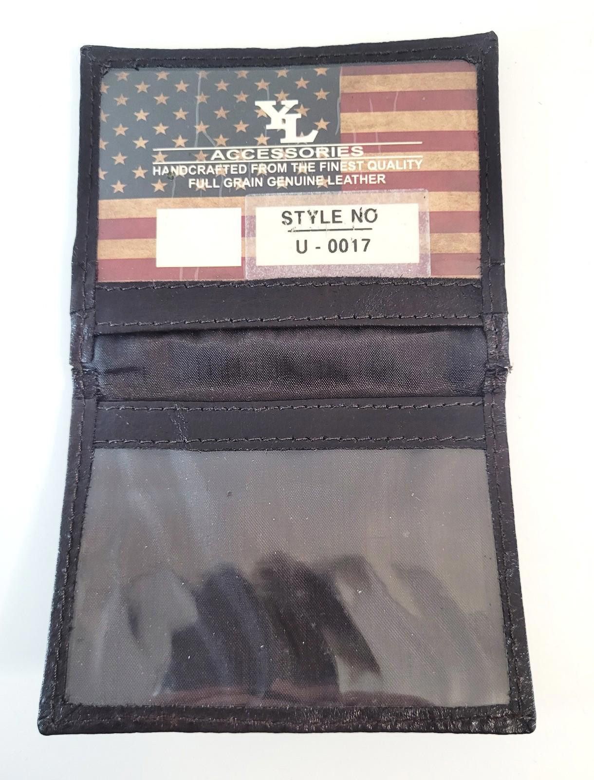 Other YL Accessories Genuine Leather Card & ID Wallet Full Grain Size ONE SIZE - 3 Thumbnail