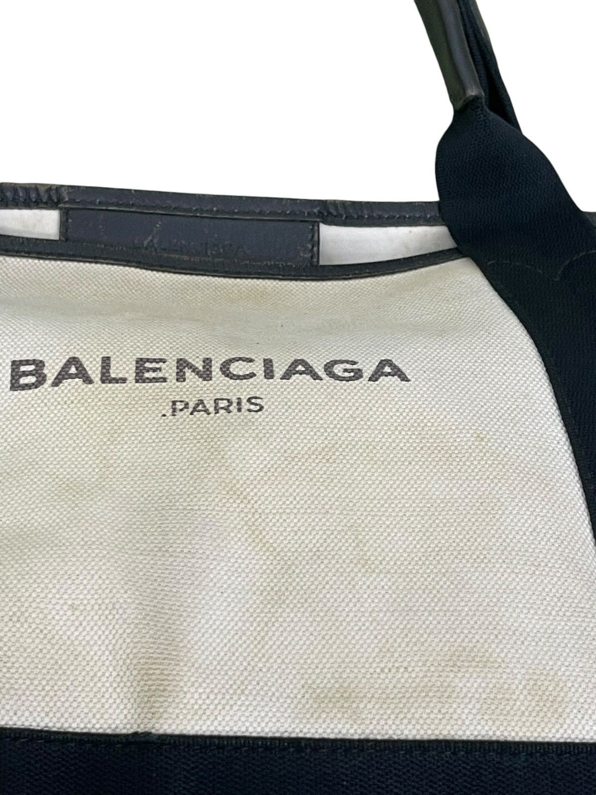 Balenciaga Balenciaga Paris Cotton Canvas Leather Tote Bag 9🟩 Size ONE SIZE - 9 Thumbnail
