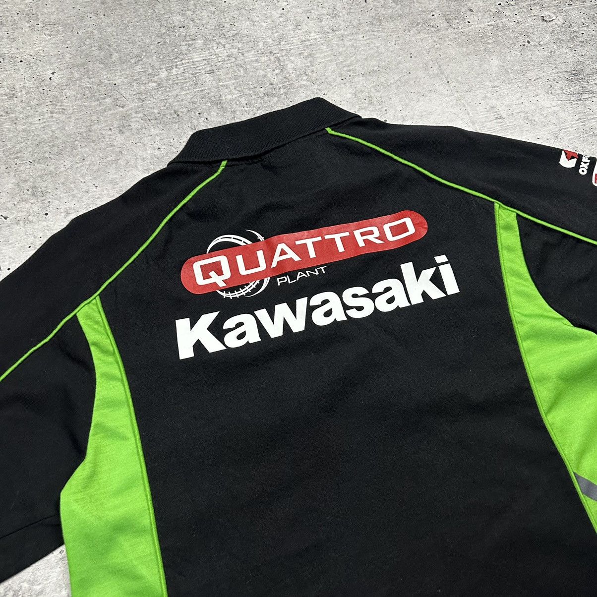 Yamaha Official Quattro Plant Kawasaki Team Polo Shirt Black Size US L / EU 52-54 / 3 - 17 Thumbnail