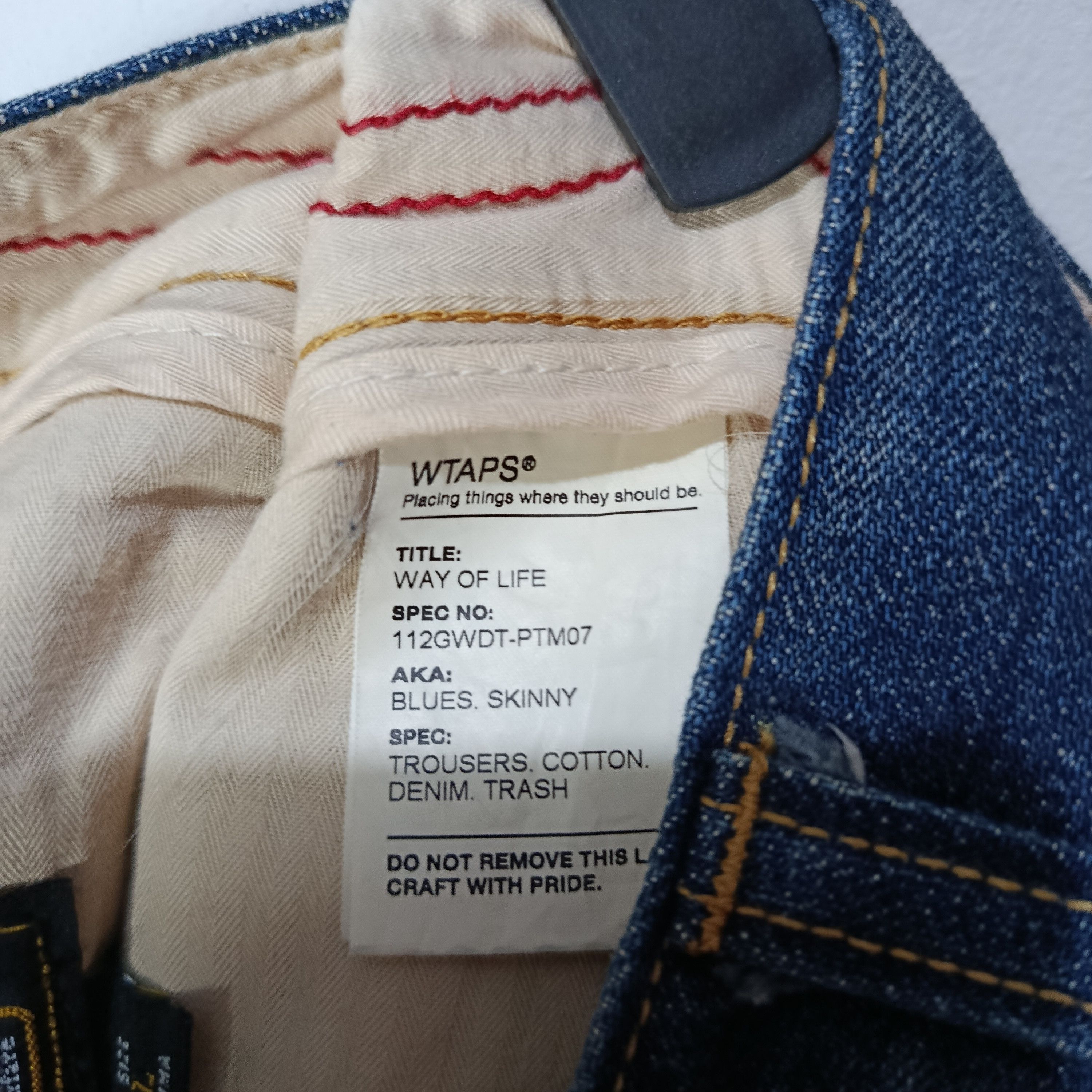 Wtaps WTAPS WAY OF LIFE BLUES Skinny Denim Made in Japan Size US 34 / EU 50 - 10 Thumbnail