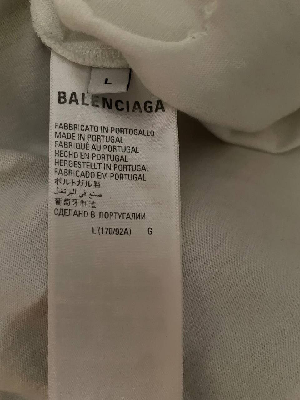 Balenciaga Caps Destroyed Flatground Large Fit T-shirt in Vinate Jersey Size US L / EU 52-54 / 3 - 3 Thumbnail