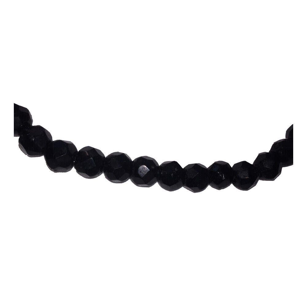 Designer Victorian French Jet Faceted Glass Bead Necklace Size ONE SIZE - 2 Thumbnail