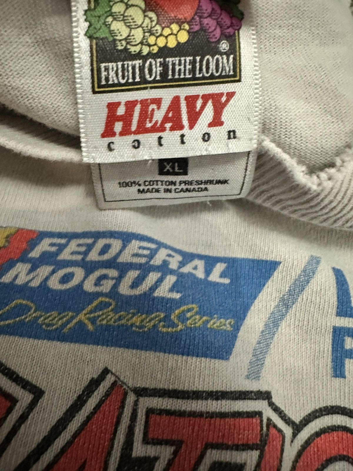 Fruit Of The Loom vintage drag racing t shirt Size US XL / EU 56 / 4 - 2 Thumbnail