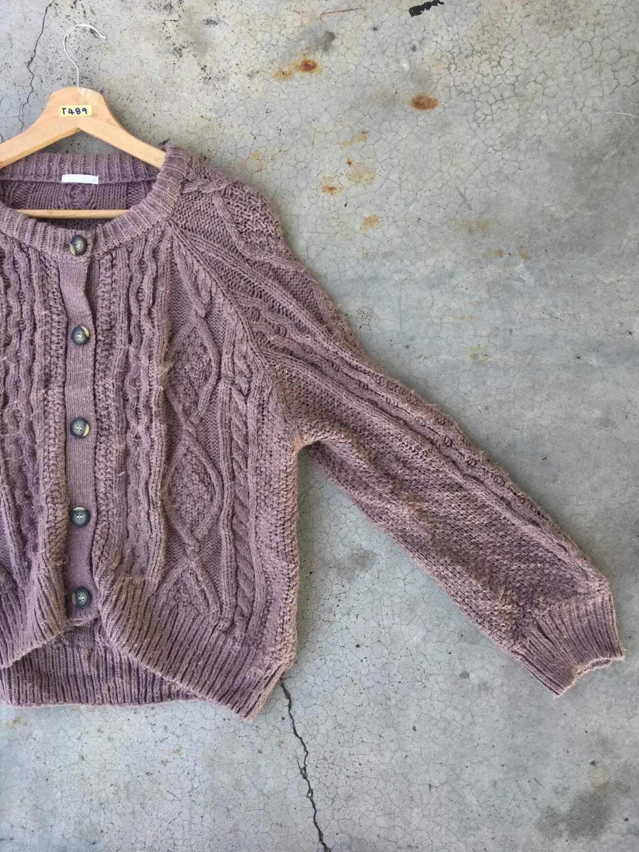 Homespun Knitwear × Japanese Brand 📌Japanese GU Pullover Pureknit Knitting Cardigan Pattern Size US XL / EU 56 / 4 - 5 Thumbnail