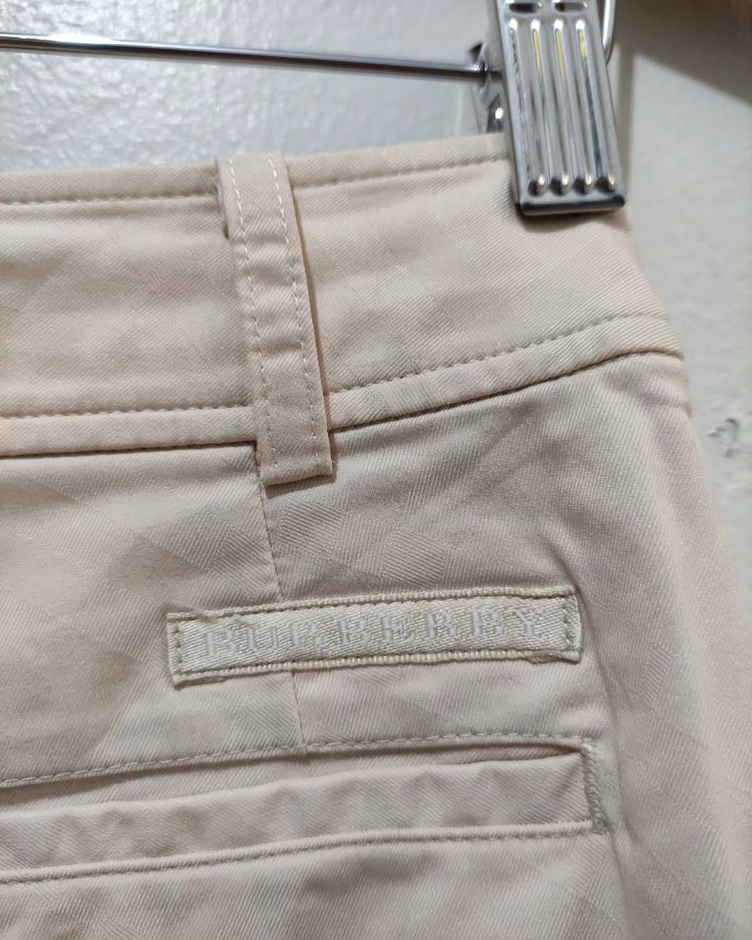 Burberry Burberry Golf Cream Wide Leg Cropped Pants Women M Japan Size 30" / US 8 / IT 44 - 7 Thumbnail