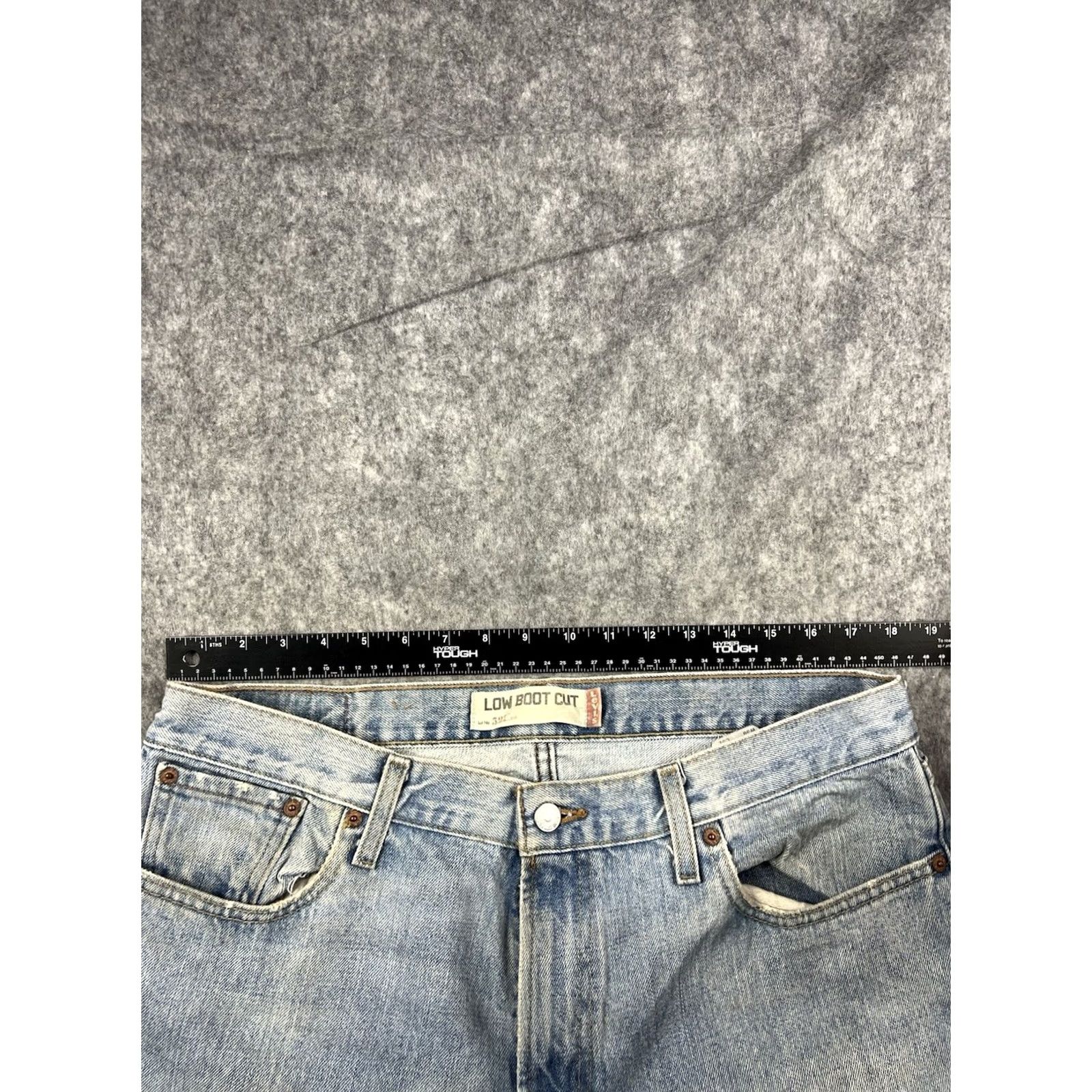 Levi's VINTAGE Levi's 527 Jeans Men Boots Cut Light Wash Distressed 36x32 Denim Blue Regular 5-Pocket Model Levi's 527 Series Mens Jeans Size US 36 / EU 52 - 3 Thumbnail