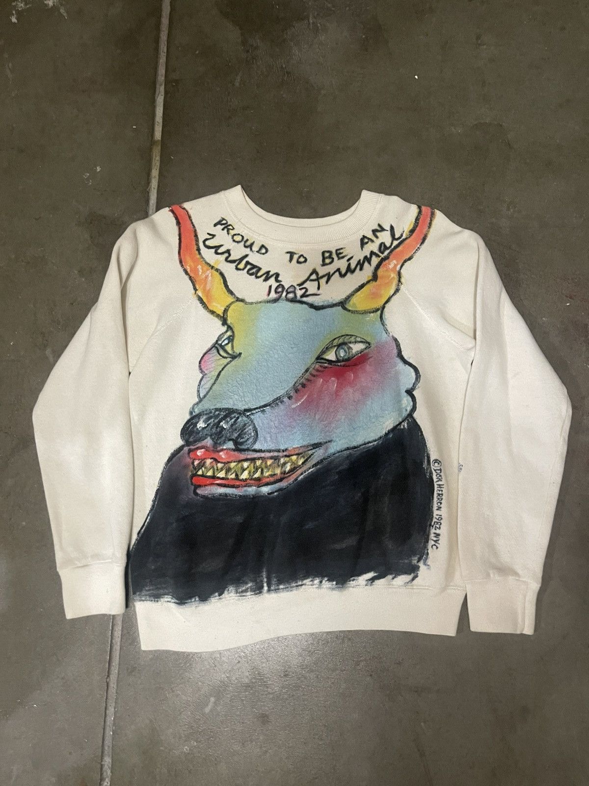 Other 1982 NYC Painted Sweatshirt Don Herron East Village Artist Size US S / EU 44-46 / 1 - 2 Thumbnail