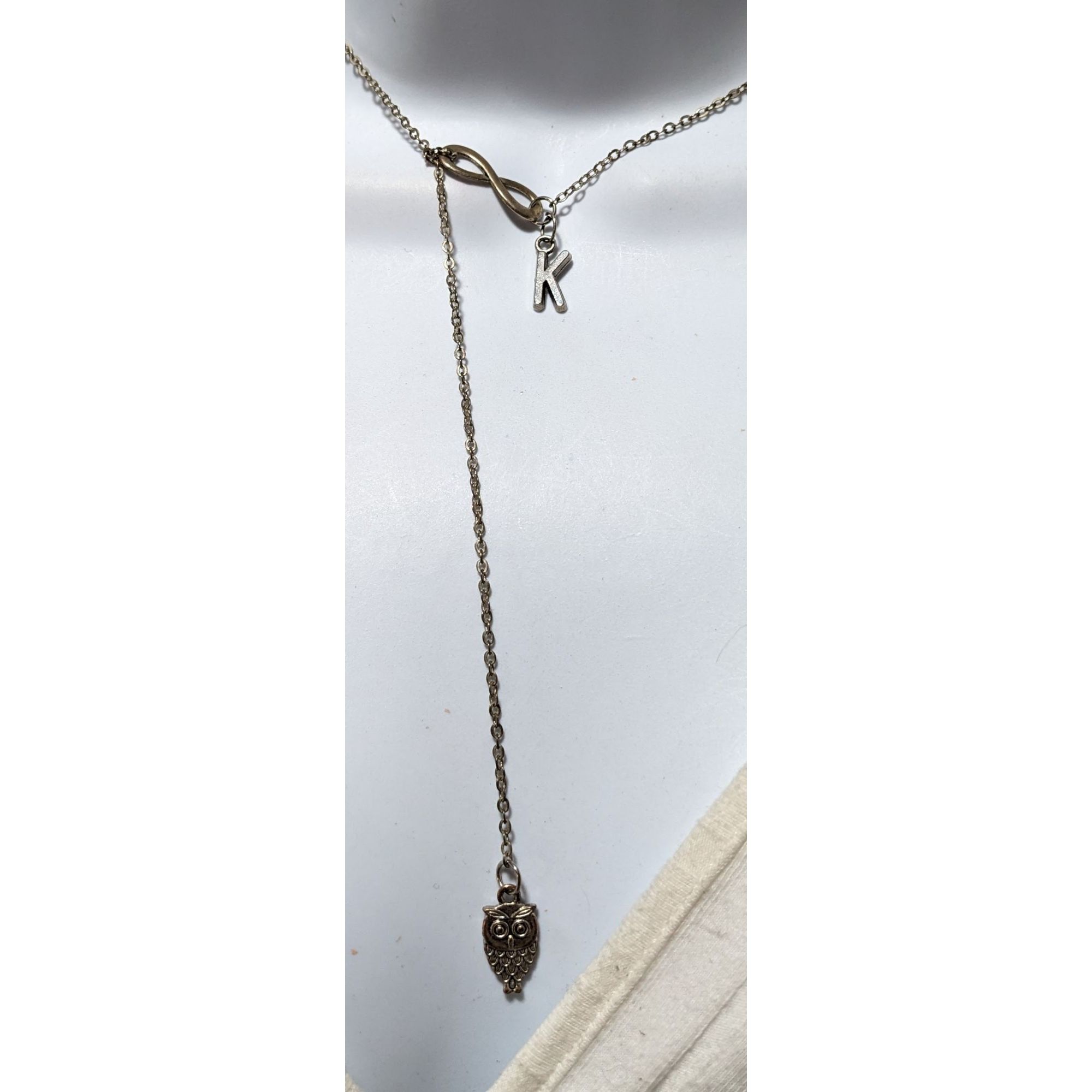 Other Infinity Owl Initial Drop Necklace Size ONE SIZE - 4 Thumbnail