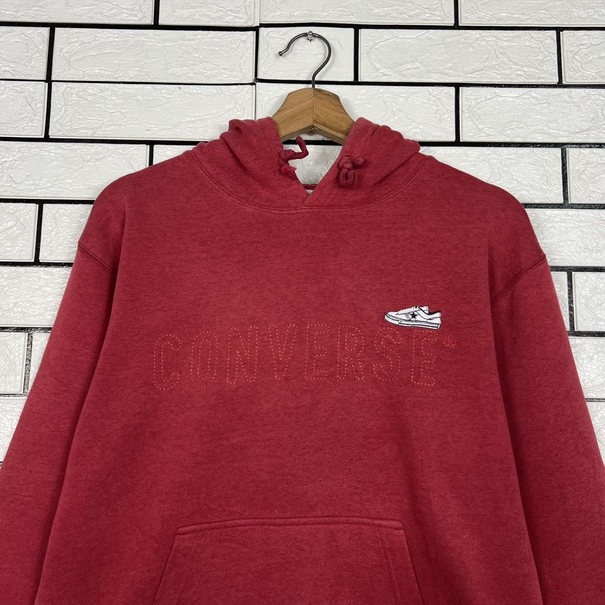 Converse CONVERSE Stitches Big Logo Pullover Hoodies #4233-C193 Size US S / EU 44-46 / 1 - 9 Thumbnail