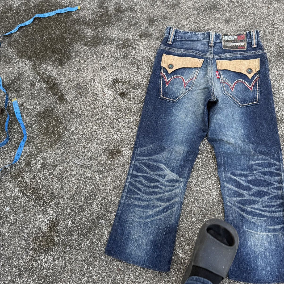 Edwin VINTAGE EDWIN FLARE DENIM FADED JEAN PANTS Size US 30 / EU 46 - 11 Thumbnail