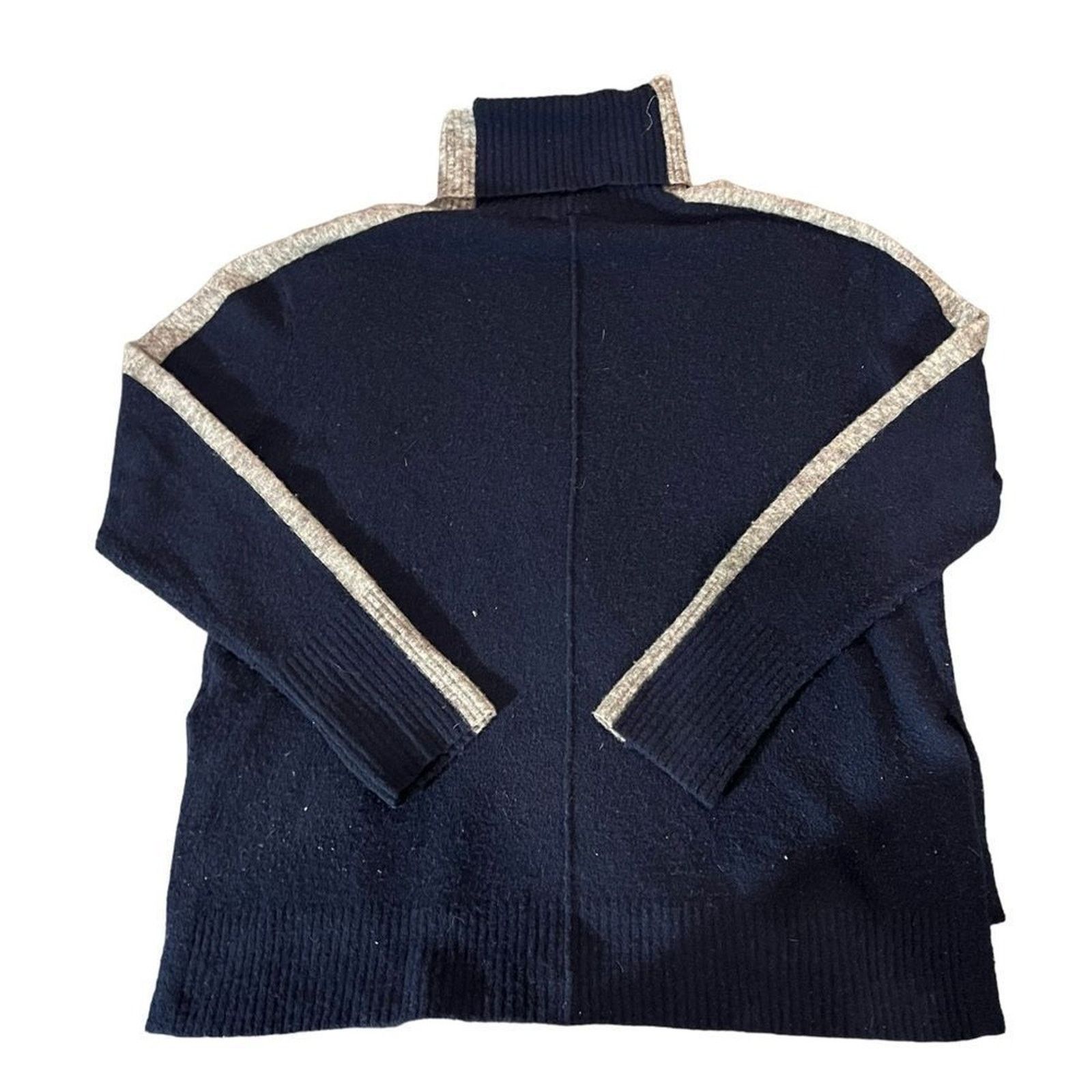 Athleta Athleta Sweater Womens Size Medium Navy Blue Mock Neck Size M / US 6-8 / IT 42-44 - 5 Thumbnail