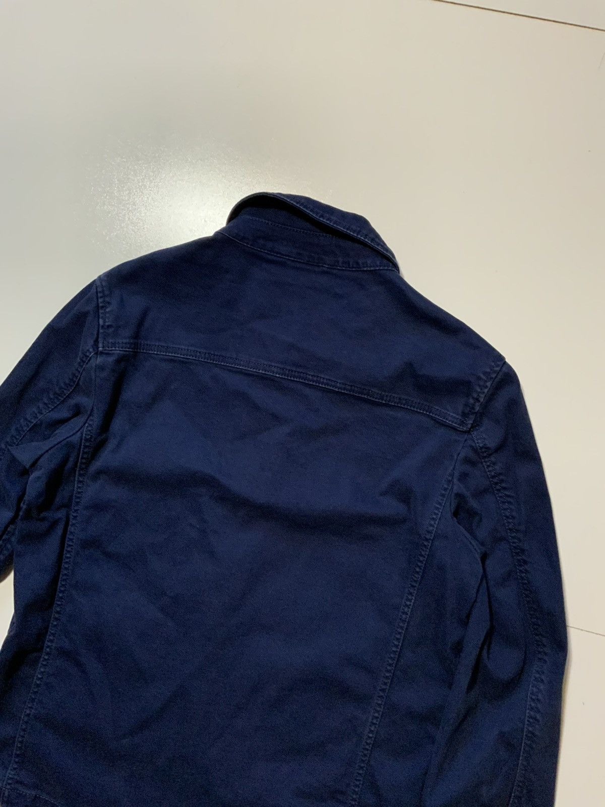 Zara Zara Man Slow Wear 74 Ready Navy Workwear Overshirt Jacket Size US S / EU 44-46 / 1 - 4 Thumbnail