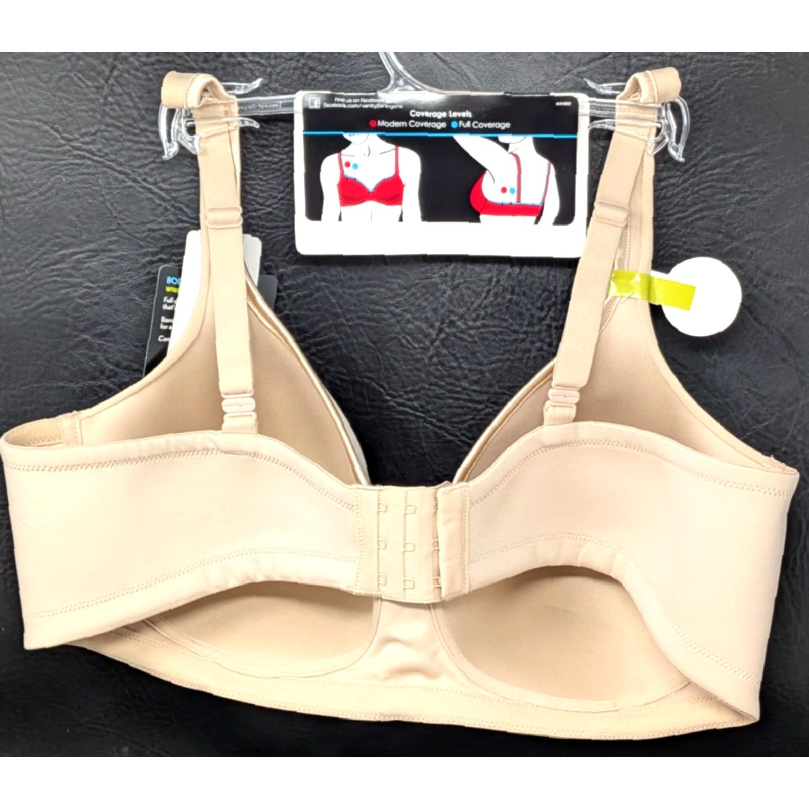 Vintage VINTAGE Vanity Fair Body Caress Bra 42C Damask Beige Full Coverage Wirefree 72335 42C Womens Mens? (Oops need correct) Size ONE SIZE - 6 Thumbnail