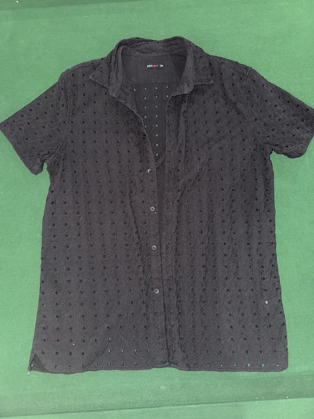 Designer Postmarc Black Cuban Shirt Size US XXL / EU 58 / 5 - 1 Preview