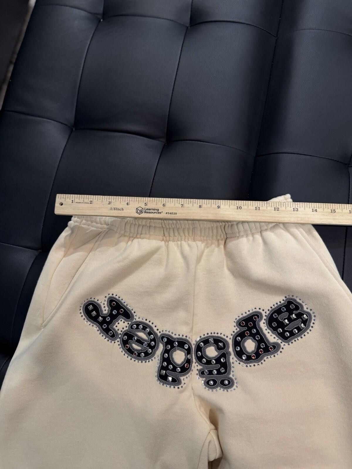 Sp5der Size XS - Sp5der Worldwide Cream Stone Sweatpants Spider Size US 28 / EU 44 - 10 Thumbnail