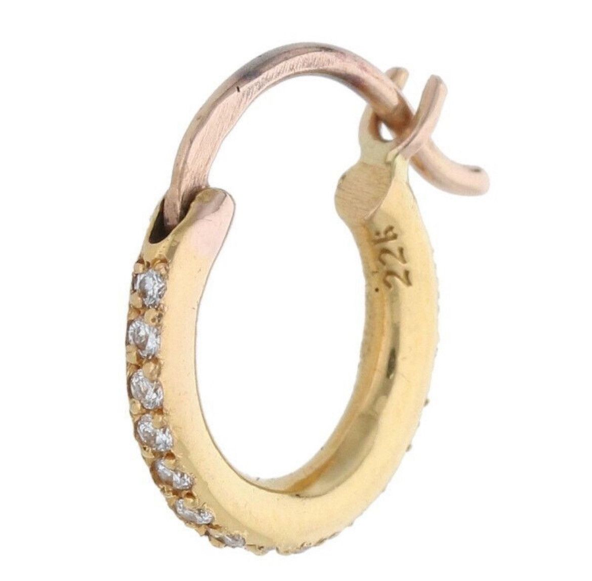 Chrome Hearts Chrome Hearts 22K Gold Diamond Earring Size ONE SIZE - 1 Thumbnail