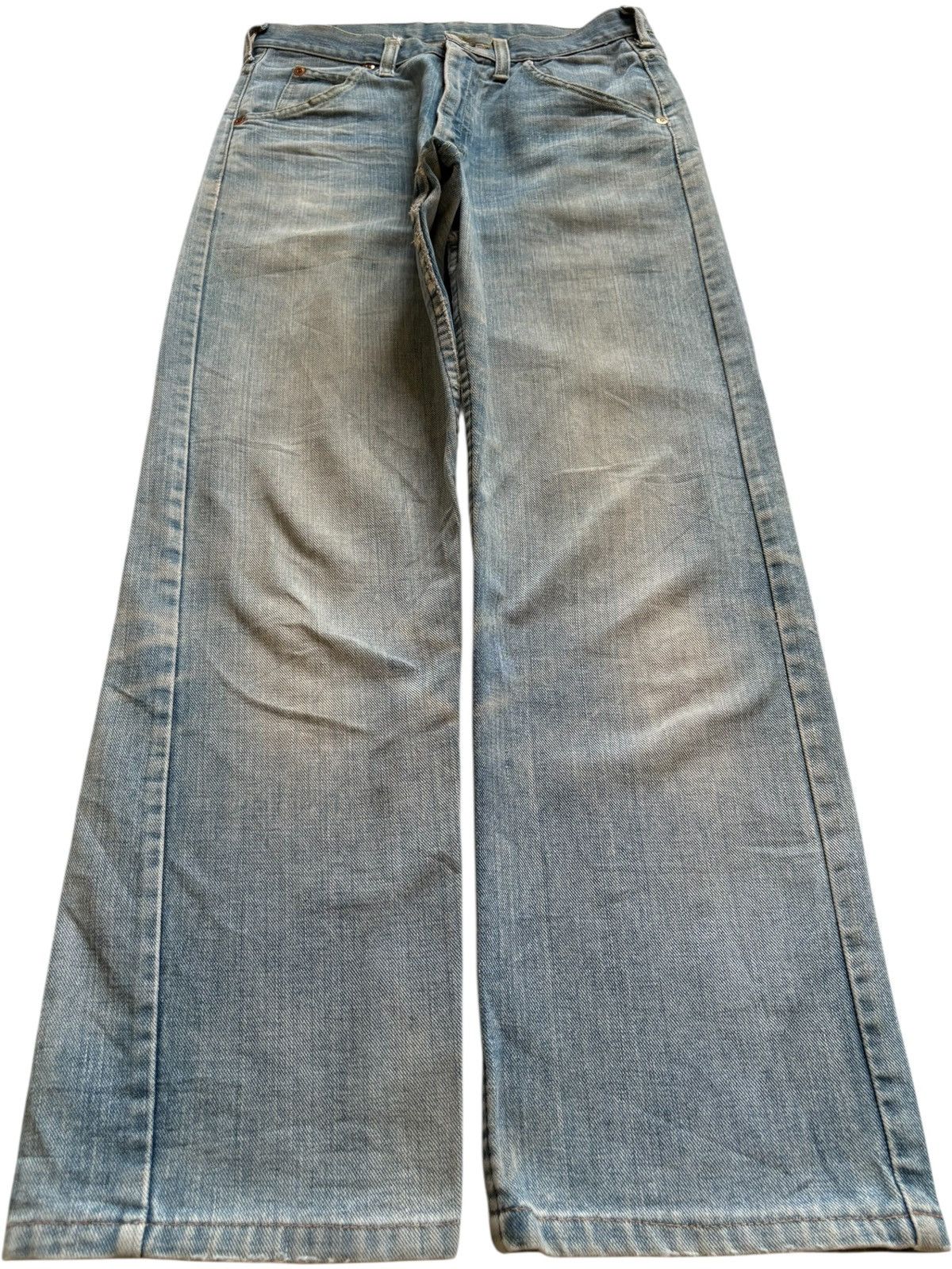 Lee Vintage Lee Talon Zipper Mud Wash Distressed Rip Loose Jean Size US 28 / EU 44 - 1 Thumbnail