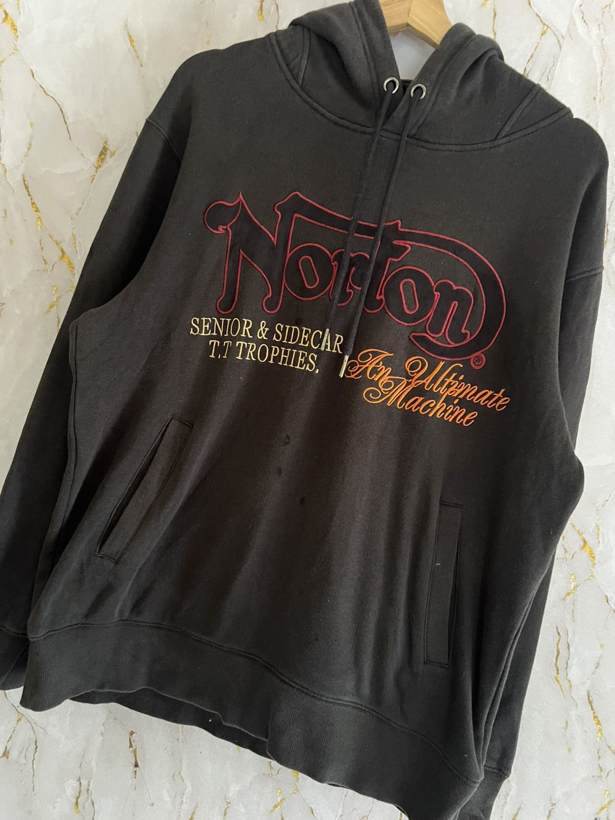 Norton Norton Hoodie – Vintage Motorcycle Streetwear Size US L / EU 52-54 / 3 - 5 Thumbnail