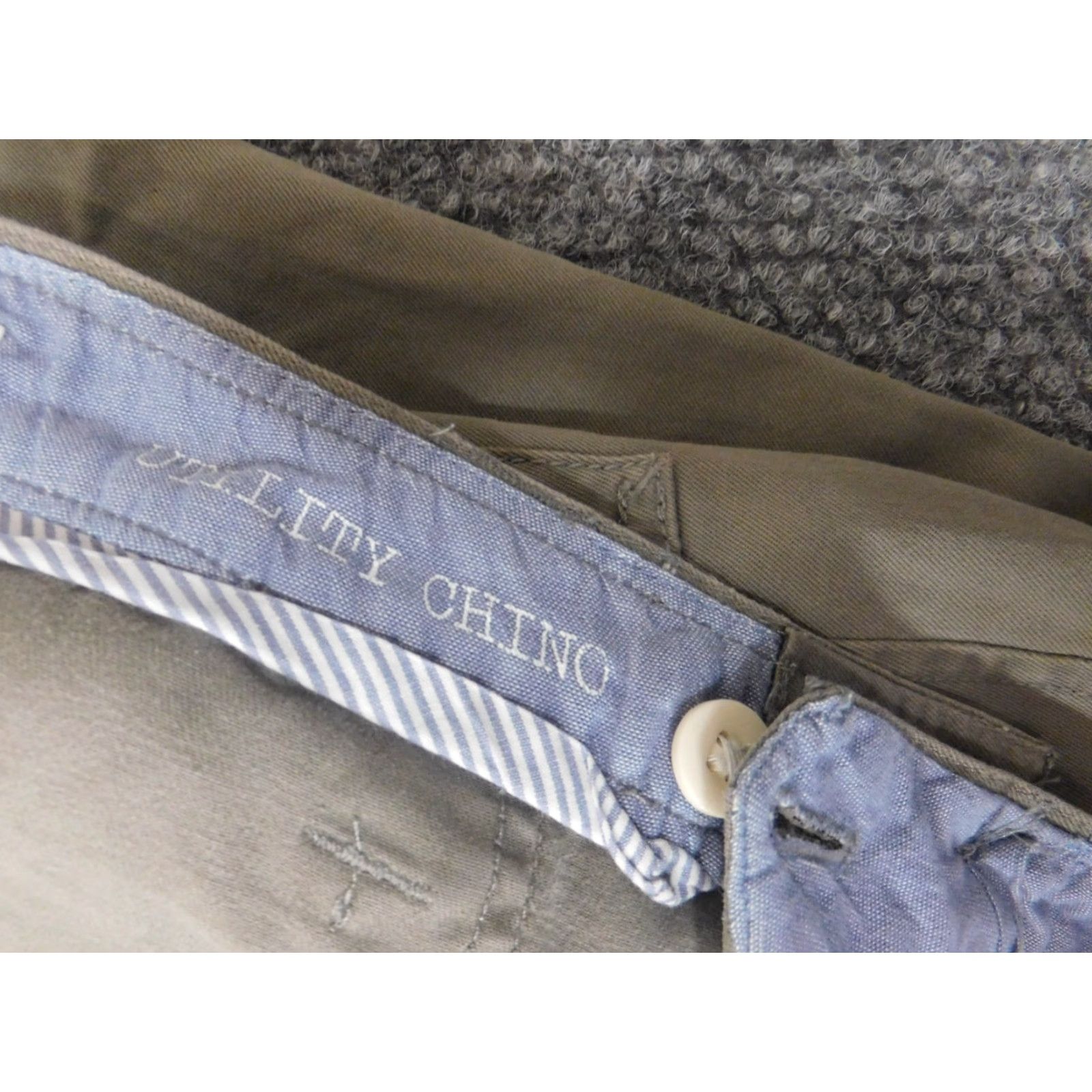 Banana Republic Banana Republic Womens Pants 30X26 Gray STRAIGHT Chino Regular Knit Cotton Straight Leg Girls Womens Size 30" / US 8 / IT 44 - 6 Thumbnail