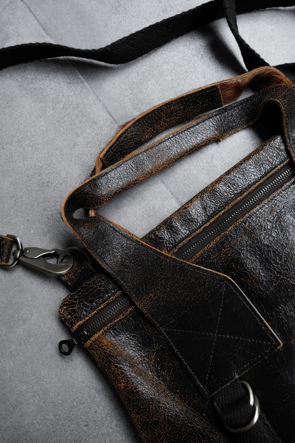 Jas MB Jas-M.B. Leather Shoulder / Hand Bag - Beown Size ONE SIZE - 2 Thumbnail