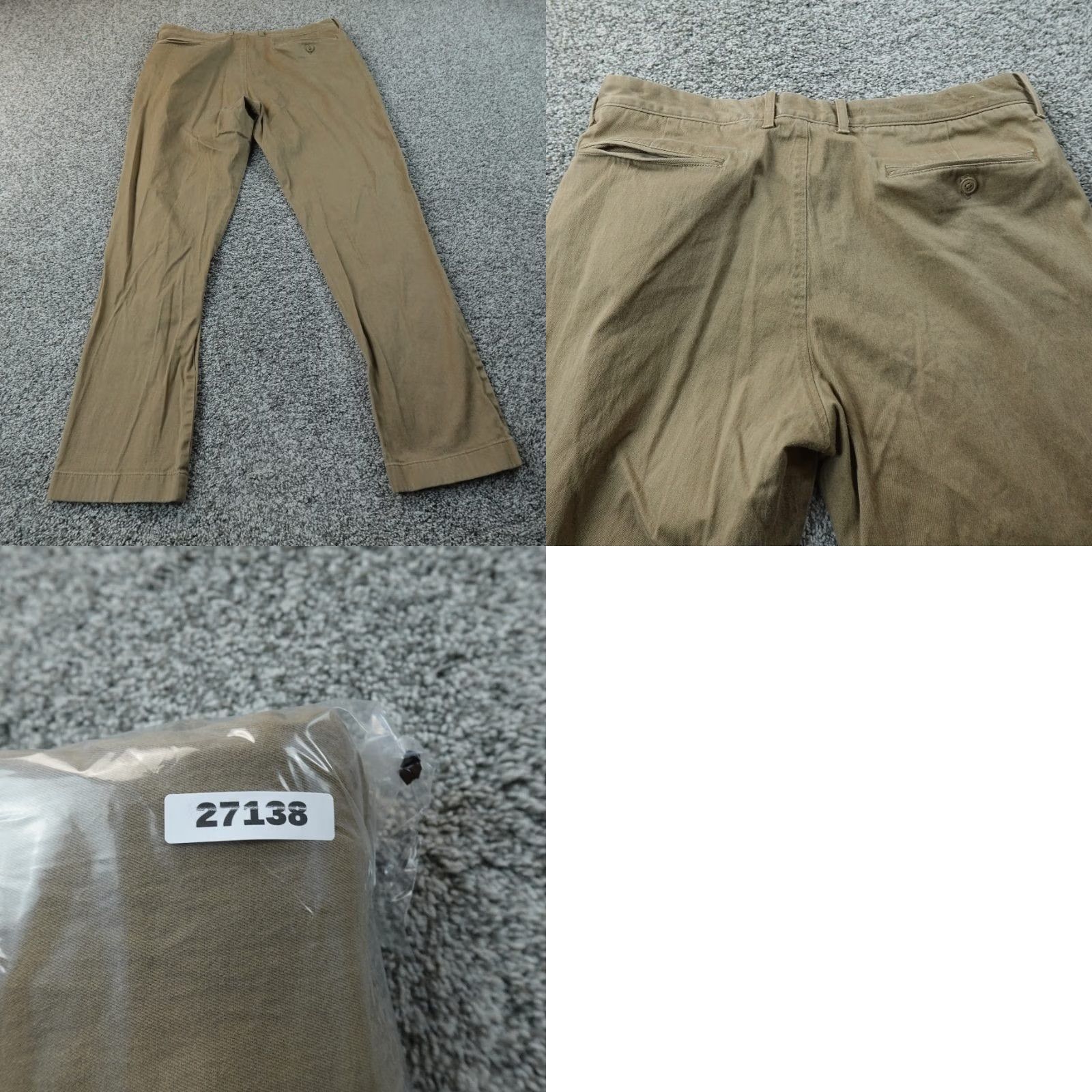 J.Crew J.Crew Pants Mens 34X32 Beige Chino Flat Front Stretch Pockets Straight Casual Business 770 Staight Size US 34 / EU 50 - 8 Thumbnail