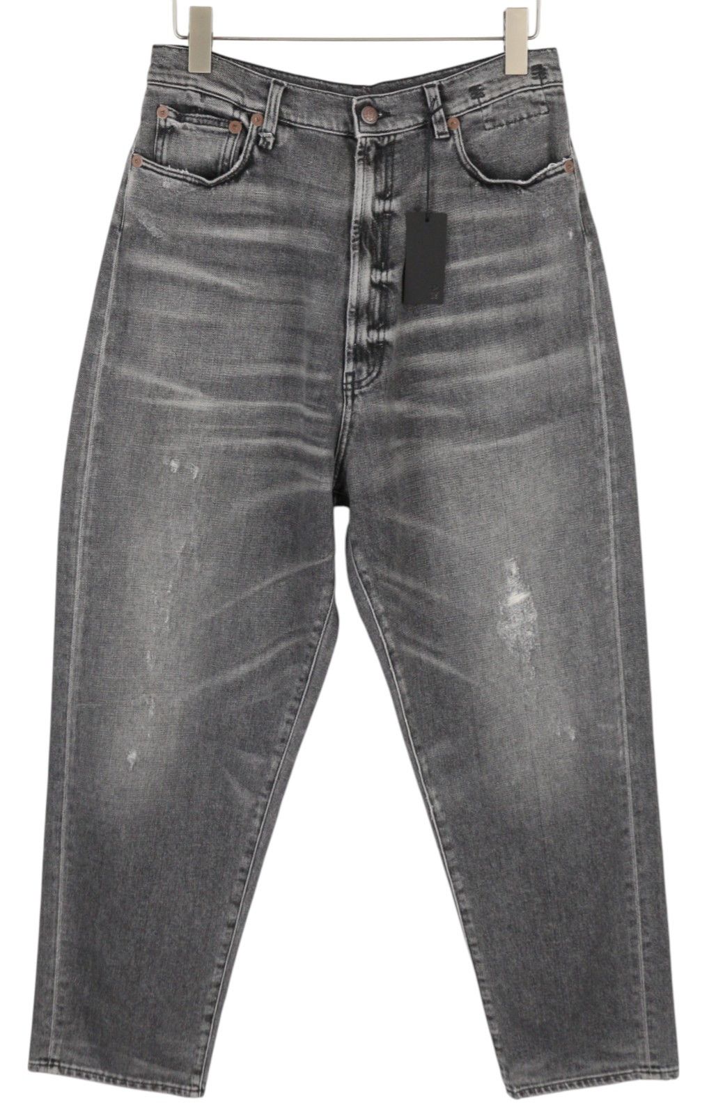 R13 JENNIE TAPERED 27 Vintage Grey Washed Ripped 85806 Size 27" / US 4 / IT 40 - 1 Thumbnail