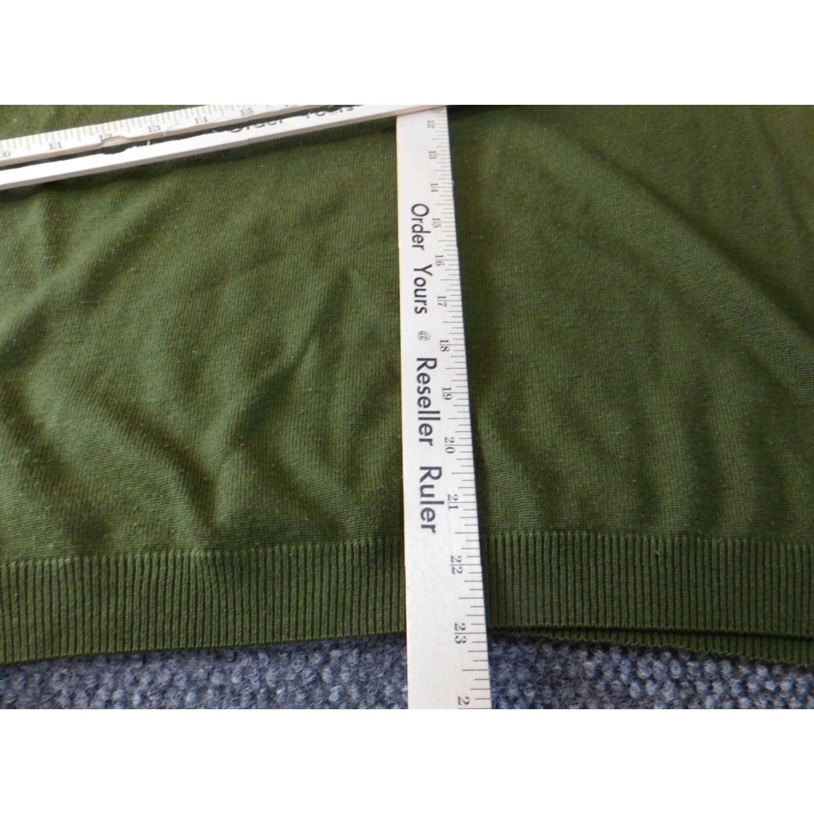 Vintage Alfred Dunner Womens Sweater L Green pullover acrylic knit crew neck cap sleeve button casual Size L / US 10 / IT 46 - 7 Thumbnail