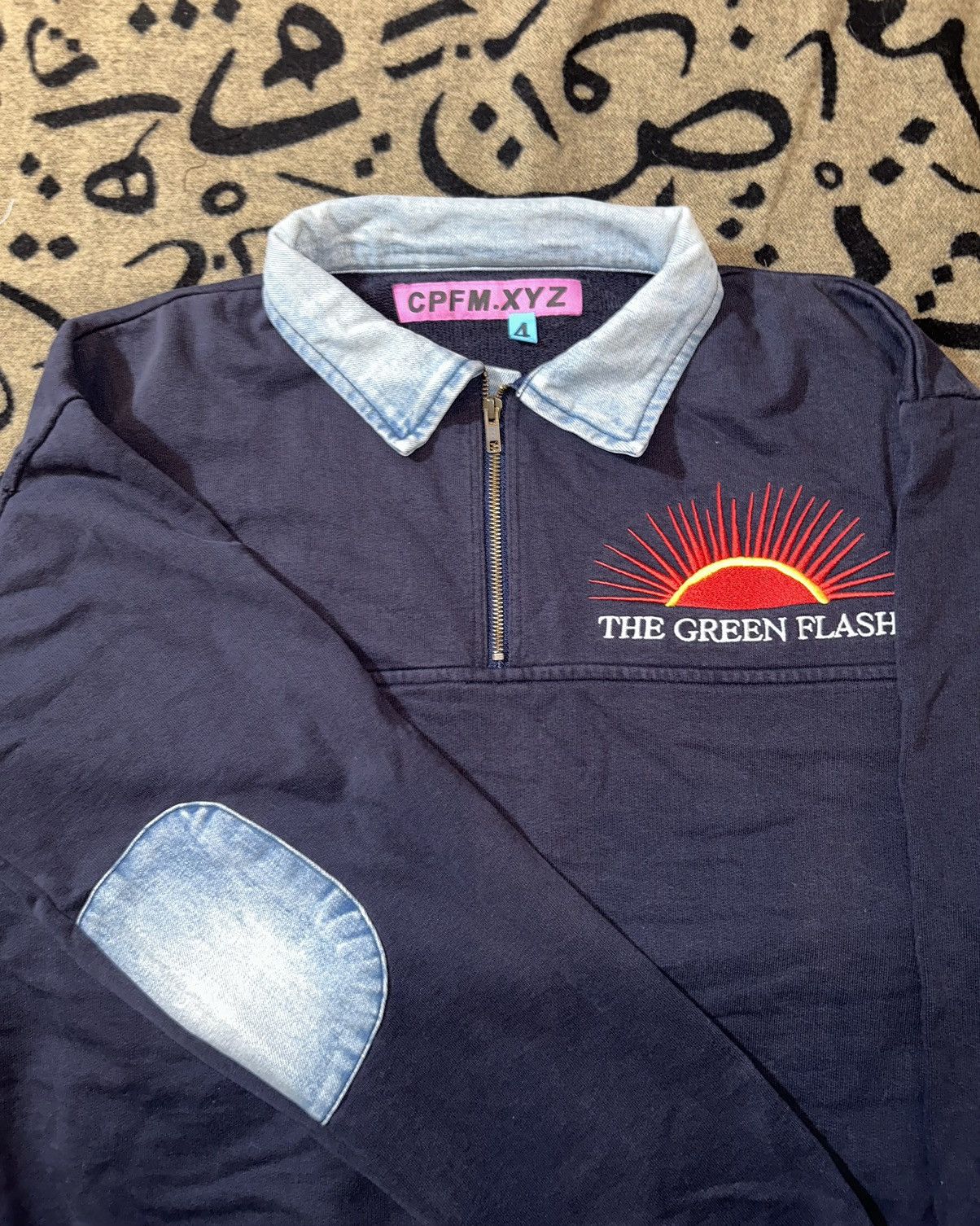 Cactus Plant Flea Market 2019 Cactus Plant Flea Market Green Flash Denim Half Zip Size US XL / EU 56 / 4 - 3 Thumbnail