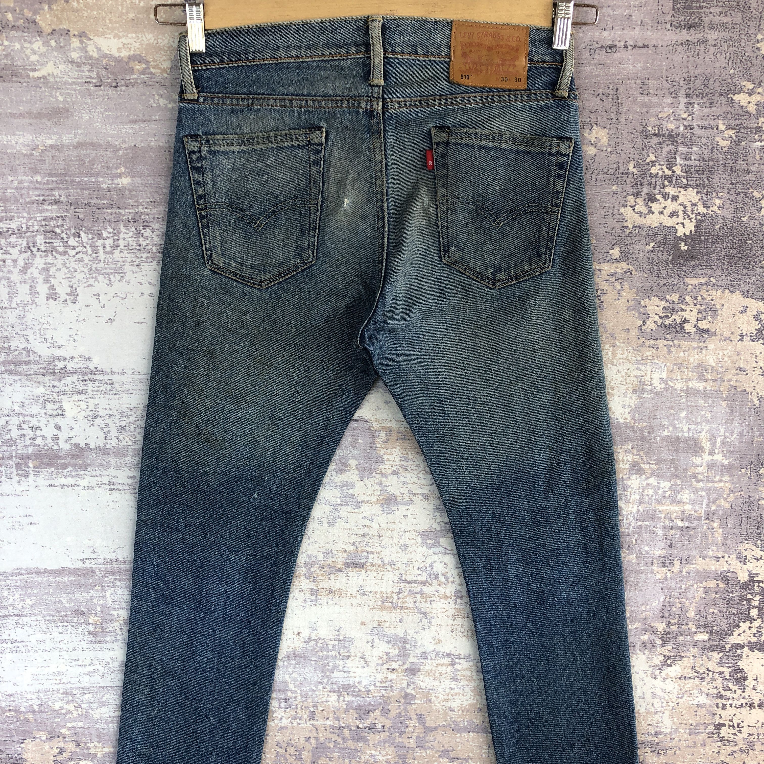 Levi's Vintage Levis 510 Jeans Slim Tapered Leg Levi's Faded Denim Size US 30 / EU 46 - 4 Thumbnail