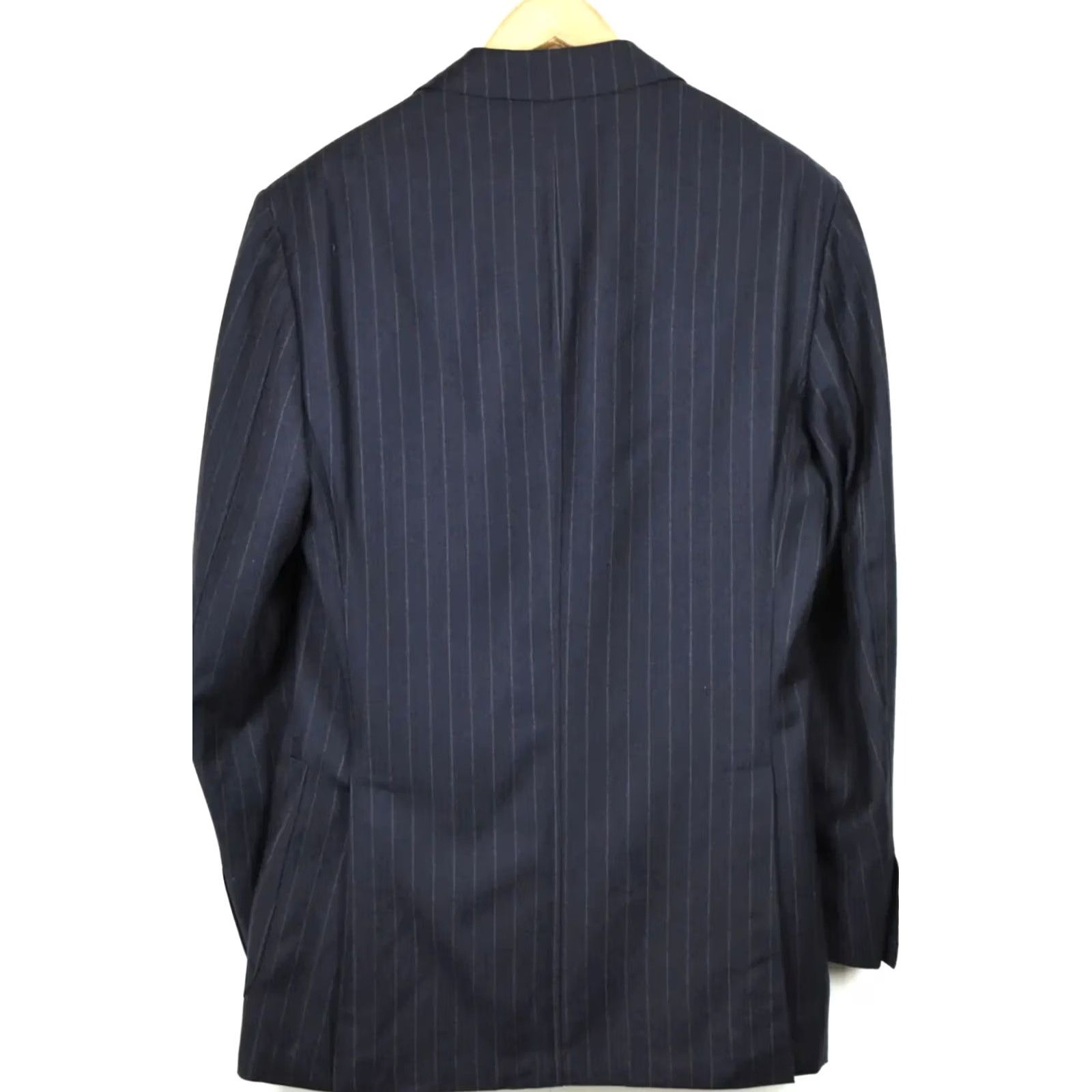 Suitsupply Suitsupply Pure Wool Blazer Men EU 48L Notch Formal Pinstripe Blue Wool Blazer Mens Regular Long Sleeve Notch Lapel Button Front 2 Buttons Vintage No Size 48R - 2 Thumbnail
