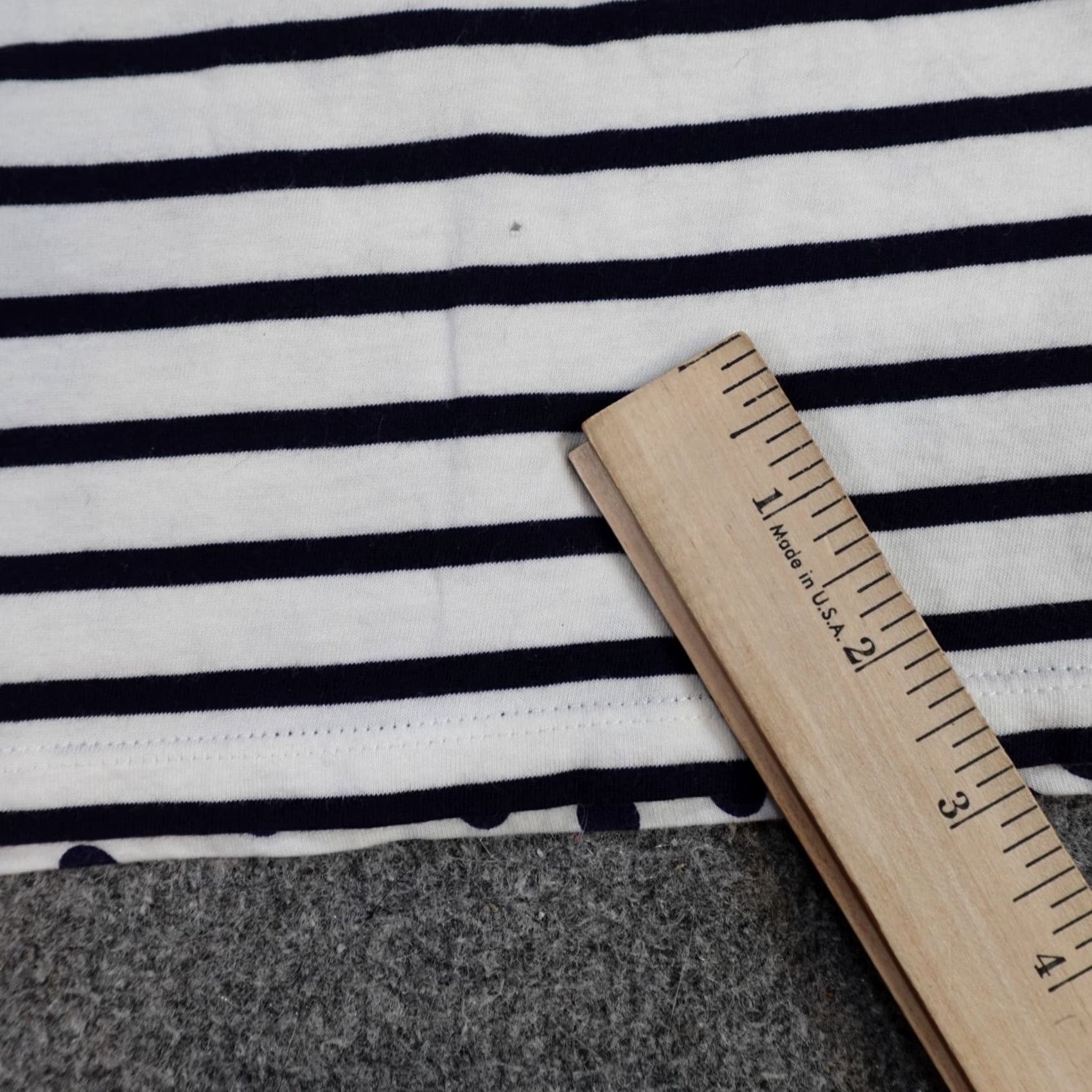 Boden Boden Womens T-Shirt White Breton Striped Polka Dot Pocket Double Sided Crew Neck Short Sleeve 4 Jersey Cotton Size S / US 4 / IT 40 - 4 Thumbnail