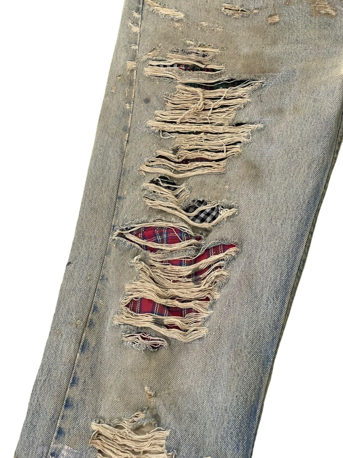 Levi's Vintage Clothing Vtg 1994 Levi’s 501 USA Faded Distress Straight 8🟦8 Size US 31 - 7 Thumbnail