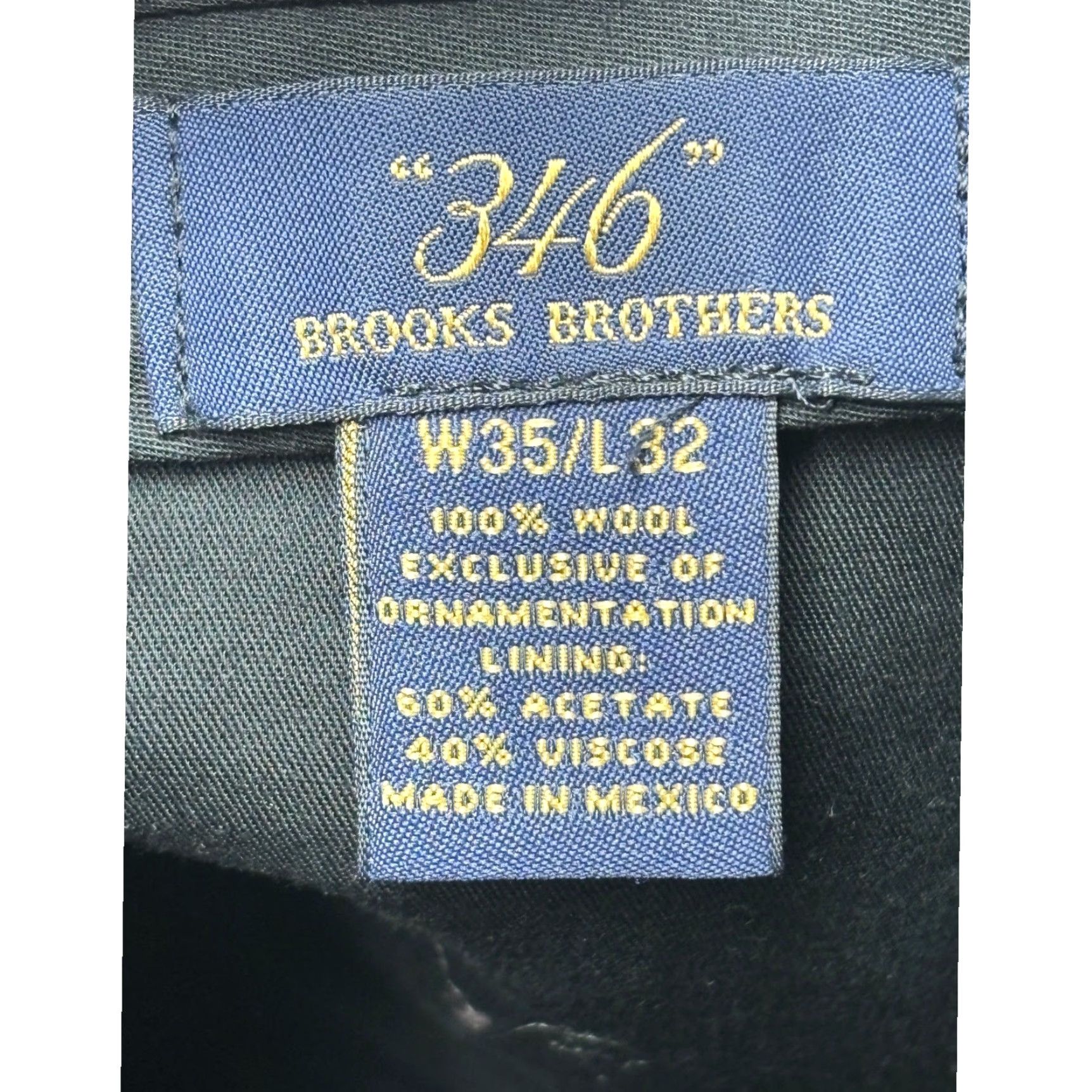 Brooks Brothers VINTAGE Brooks Brothers 346 Mens Pleated Wool Dress Pants Brown W35 L32 Cuffed Size US 35 - 5 Thumbnail