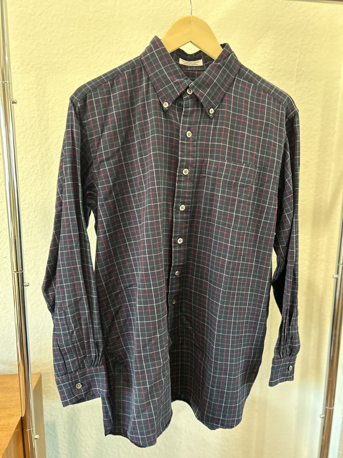 Engineered Garments FW21 19 Century BD Shirt in Navy Cotton Tattersall size S Size US S / EU 44-46 / 1 - 2 Thumbnail