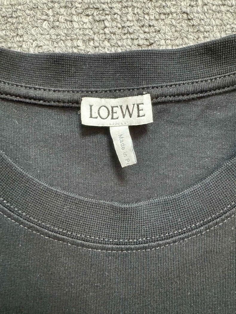 Loewe LOEWE Short sleeve t-shirt with embroidered logo on the ch Size XS / US 0-2 / IT 36-38 - 4 Thumbnail
