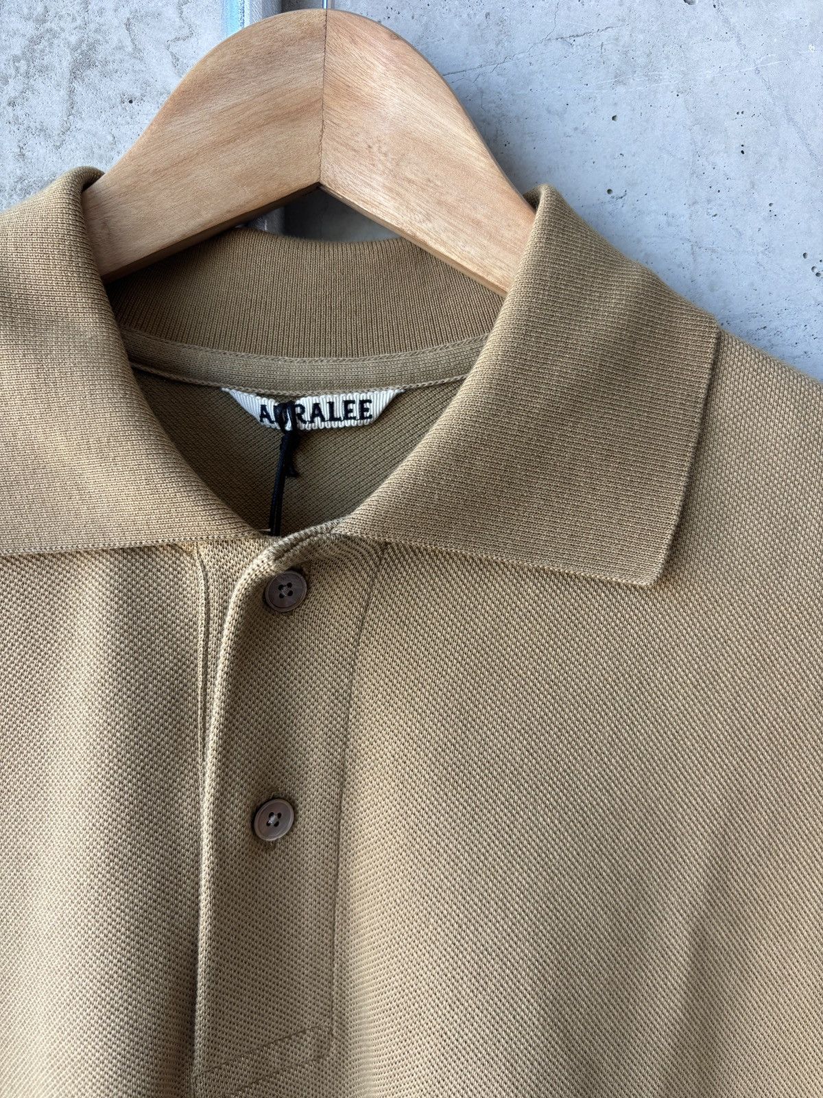 Auralee Auralee Heavy Cotton Piqué Polo Size US M / EU 48-50 / 2 - 2 Thumbnail