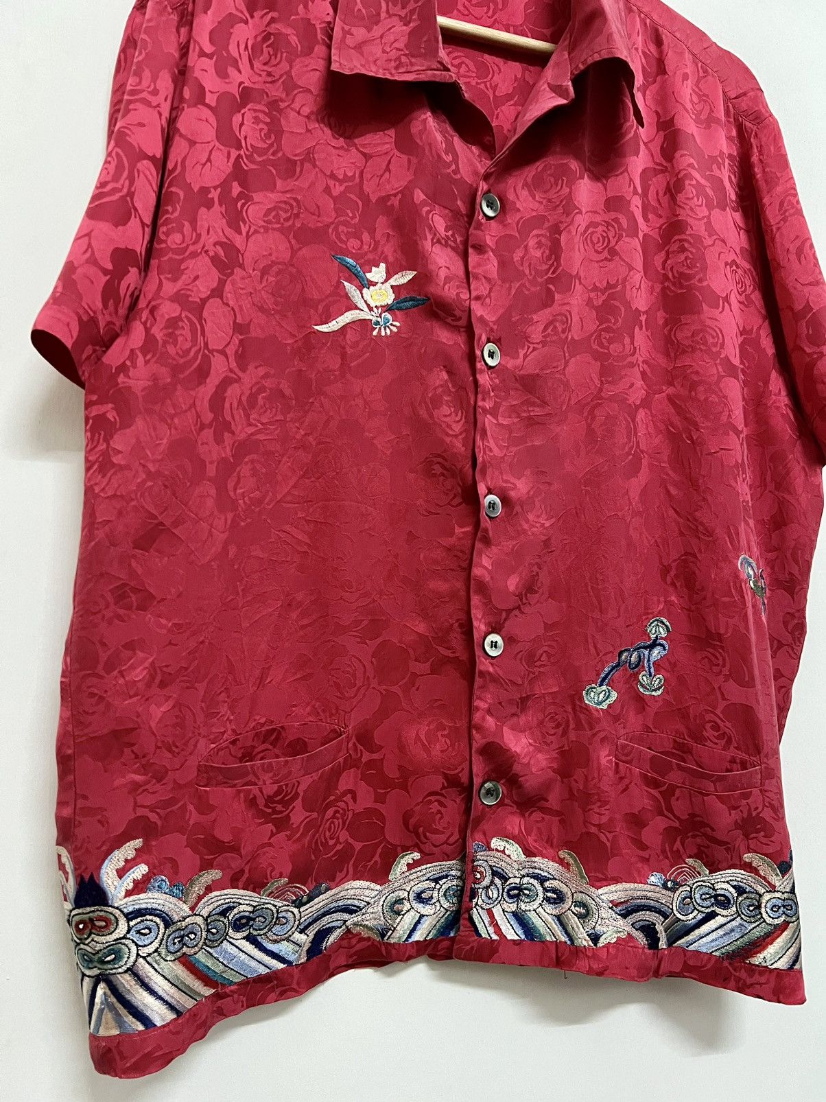Japanese Brand × Johnbull VINTAGE JOHN BULL EMBROIDERY FLORAL SAMPLE SHIRT Size US M / EU 48-50 / 2 - 3 Thumbnail