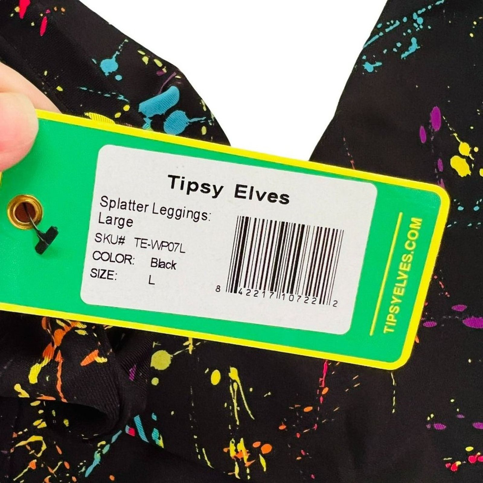 Tipsy Elves Tipsy Elves Paint Splash Retro Leggings Womens Large Size 32" / US 10 / IT 46 - 4 Thumbnail