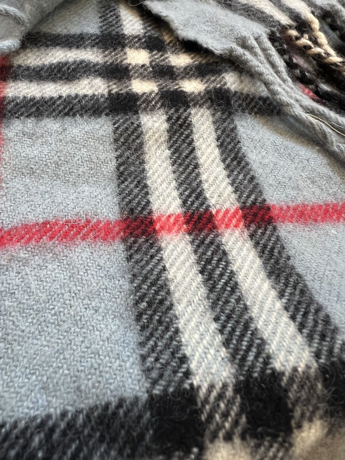 Burberry Rare Baby Cashmere Blue Burberry nova check scarf muffler Size ONE SIZE - 6 Thumbnail