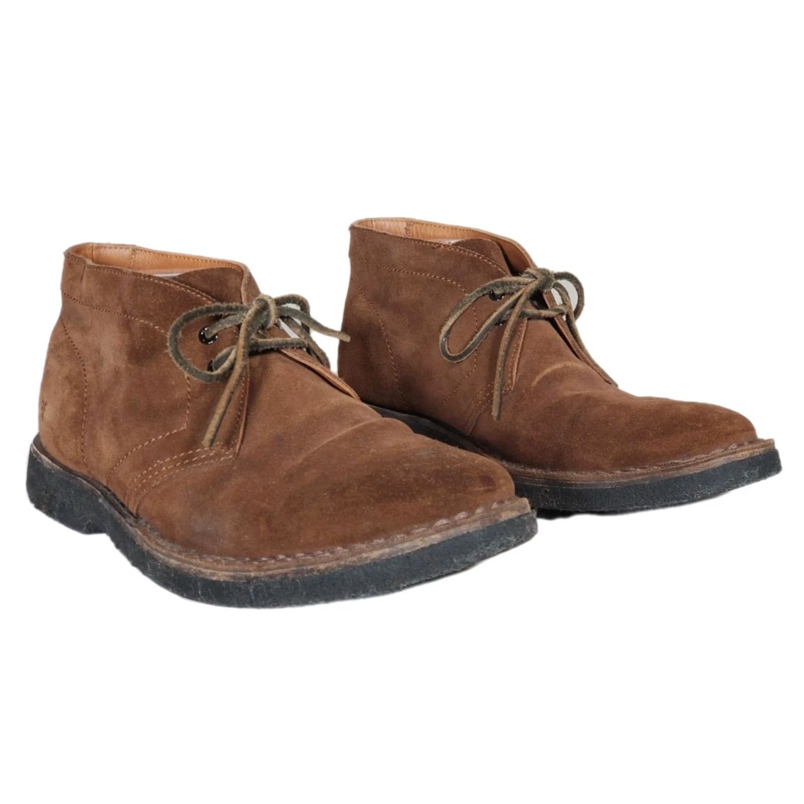 Frye Frye Arden Chukka Boots Brown Suede 81380 Crepe Sole Mens US 11 Size US 11 / EU 44 - 2 Thumbnail