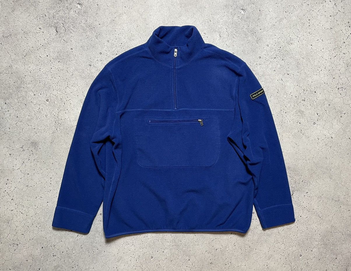 Polo Ralph Lauren × Ralph Lauren × Vintage Vintage Fleece Jacket Polo Sport Ralph Lauren 1/3 Zip Y2K Size US L / EU 52-54 / 3 - 1 Thumbnail