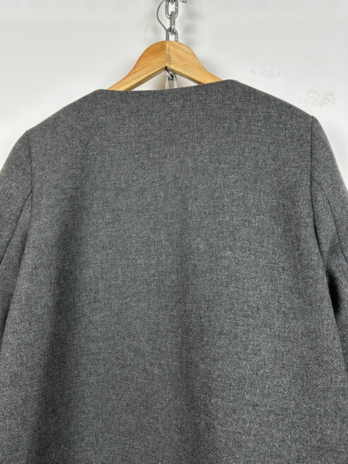 Moncler Moncler Euphemia Giubbotto Grey Wool Coat Jacket Size XL / US 12-14 / IT 48-50 - 15 Thumbnail