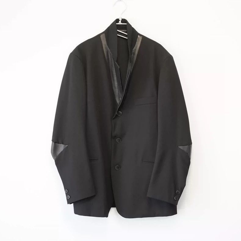 Yohji Yamamoto Yohji Yamamoto 96AW leather elbow cutlass sleeve jacket-250 Size US S / EU 44-46 / 1 - 2 Thumbnail