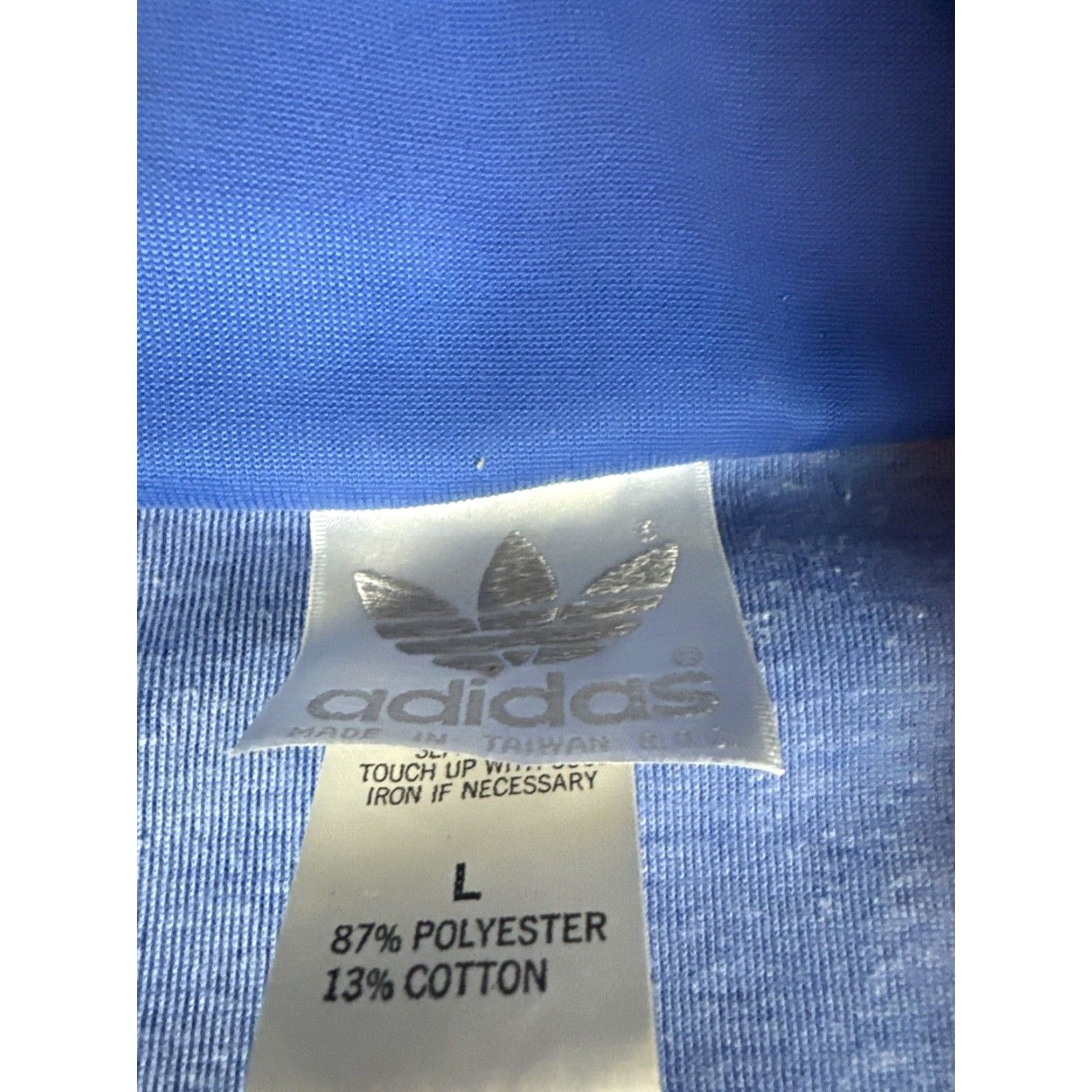 Adidas VINTAGE Adidas Tracksuit Jacket & Pants Men L Taiwan Navy Blue Set Includes Jacket Size 42R - 7 Thumbnail