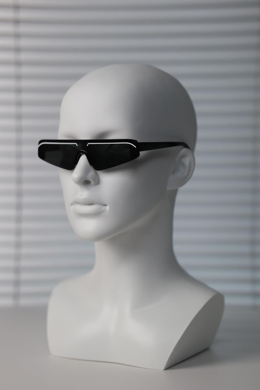 Other Vtg Y2k Avant Garde Futuristic Sunglasses Black Unisex OS Size ONE SIZE - 5 Thumbnail