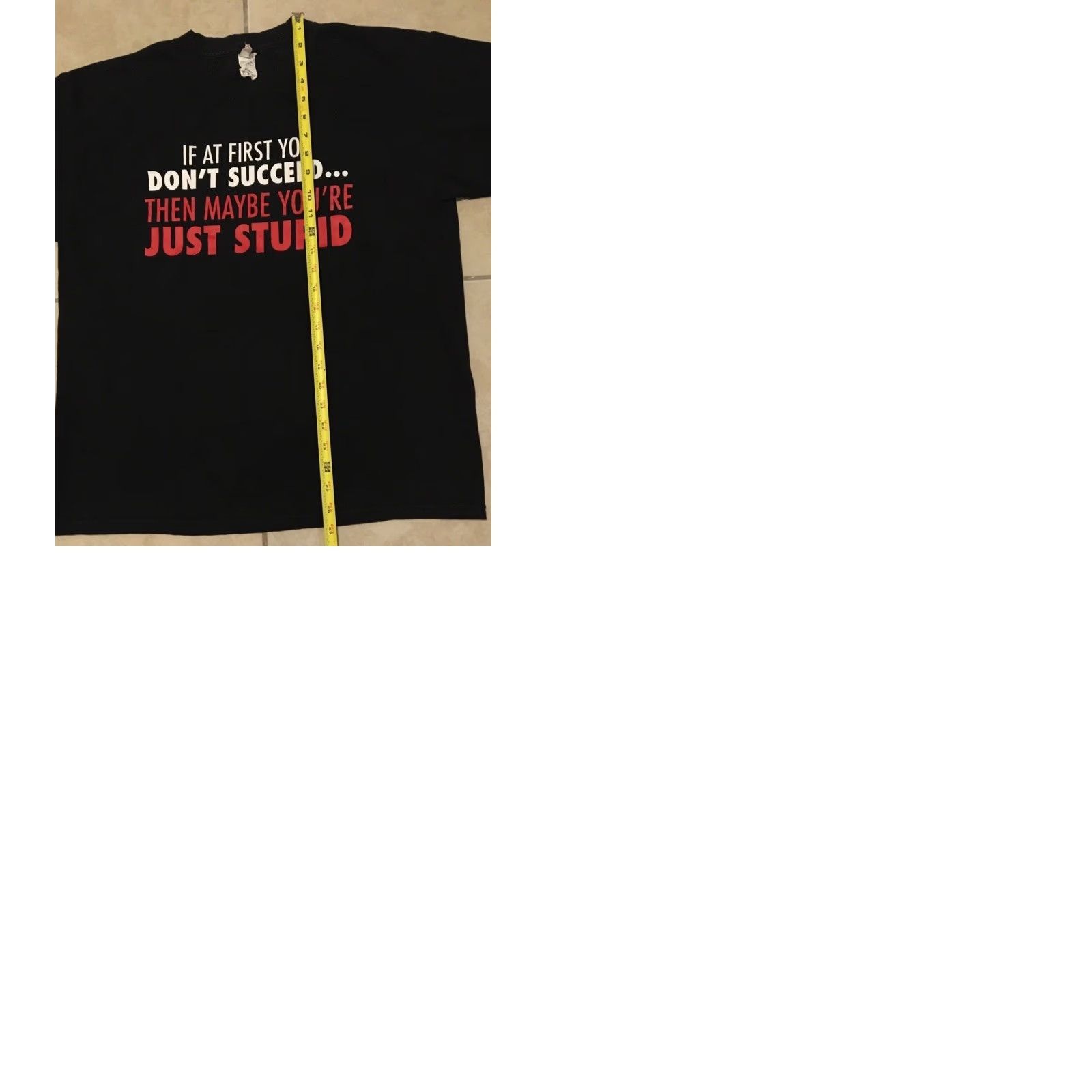 Vintage Vtg If You Dont Succeed Maybe Youre Stupid Faded Shirt M Funny Saying Grunge Y2K Shirt Mens Black M Vtg Joke T-Shirt Short Sleeve Band Punk Humor Size US M / EU 48-50 / 2 - 9 Thumbnail